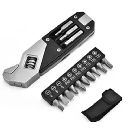 17-in-1 Stainless Steel Adjustable Wrench Foldable Pocket Multi Tool Multifunctional Spanner Screwdriver Bits Kit 1