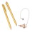 3 Pieces Divining Rods Copper and Dowsing Pendulum,Retractable Paranormal with Handle 2