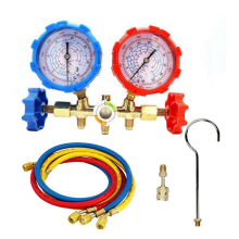 R410A 3 Way AC Diagnostic Manifold Gauge Set for Freon Charging Fits R-404A R-134A Refrigeration Air