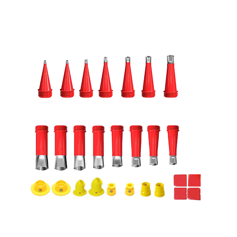 27Pcs Stainless Steel Caulk Nozzle Applicator With Base Caulking Finisher Sealant Finishing Tool Kitchen Sink Joint 4851426899787