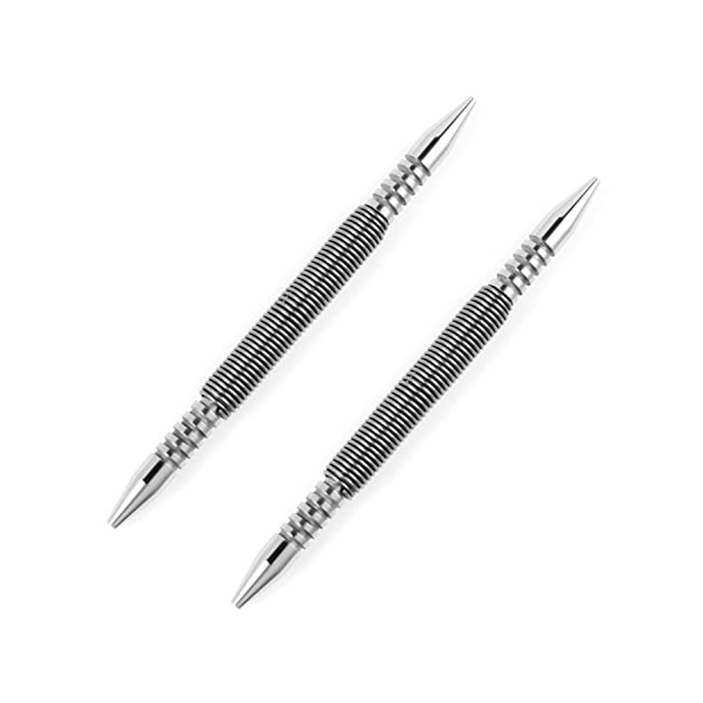 2Pcs Dual Head Nail Setters, 3/32&1/8Inch Spring Set Hammerless Setter Punch Door Hinge Pin Removal Tool 4851426808635