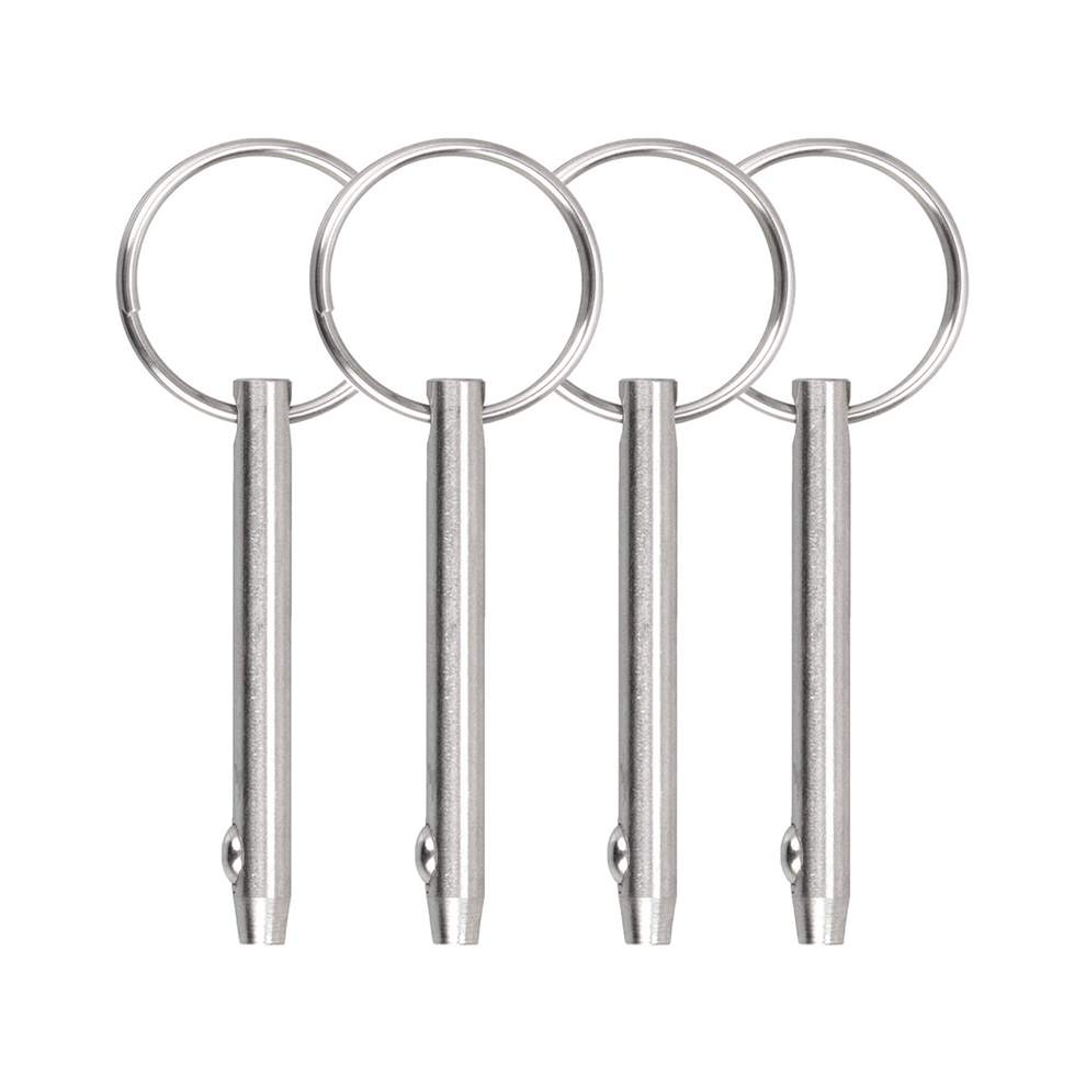4 Pcs Bimini Top Pins, Diameter 1/4In(6.3Mm),Overall Length 2.56Inch(65Mm),Marine 316 Stainless Steel 4851426808758
