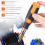 10-In-1 Gray Screwdriver Set Bidirectional Ratchet Deformation Multi-Angle Special-Shaped with Batch Head 7