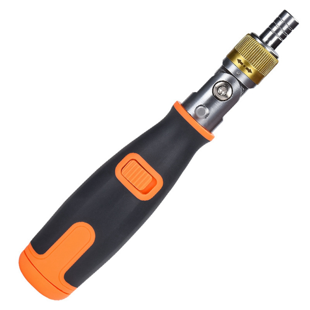 10-In-1 Orange Screwdriver Set Bidirectional Ratchet Deformation Multi-Angle Special-Shaped with Batch Head-image-OPC-PJ8FHHY-NEW