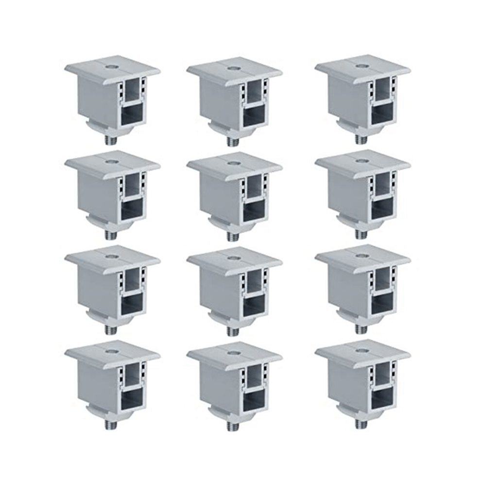 12 Set Solar Panel Mounting Clamp, Pv Bracket Roof Mount Clamp For Securing 30Mm-50Mm Thick Panels To Rails 4851426807959