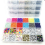 Kandi Beads Rainbow for Bracelets Making Kit 24 Types and Letter Kit,Plastic B 4