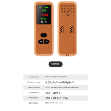 Geiger Counter Nuclear Radiation Detector Personal Dosimeter X γ β-Rays Radioactive Tester Alarm-White