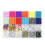 Kandi Beads Rainbow for Bracelets Making Kit 24 Types and Letter Kit,Plastic B 6