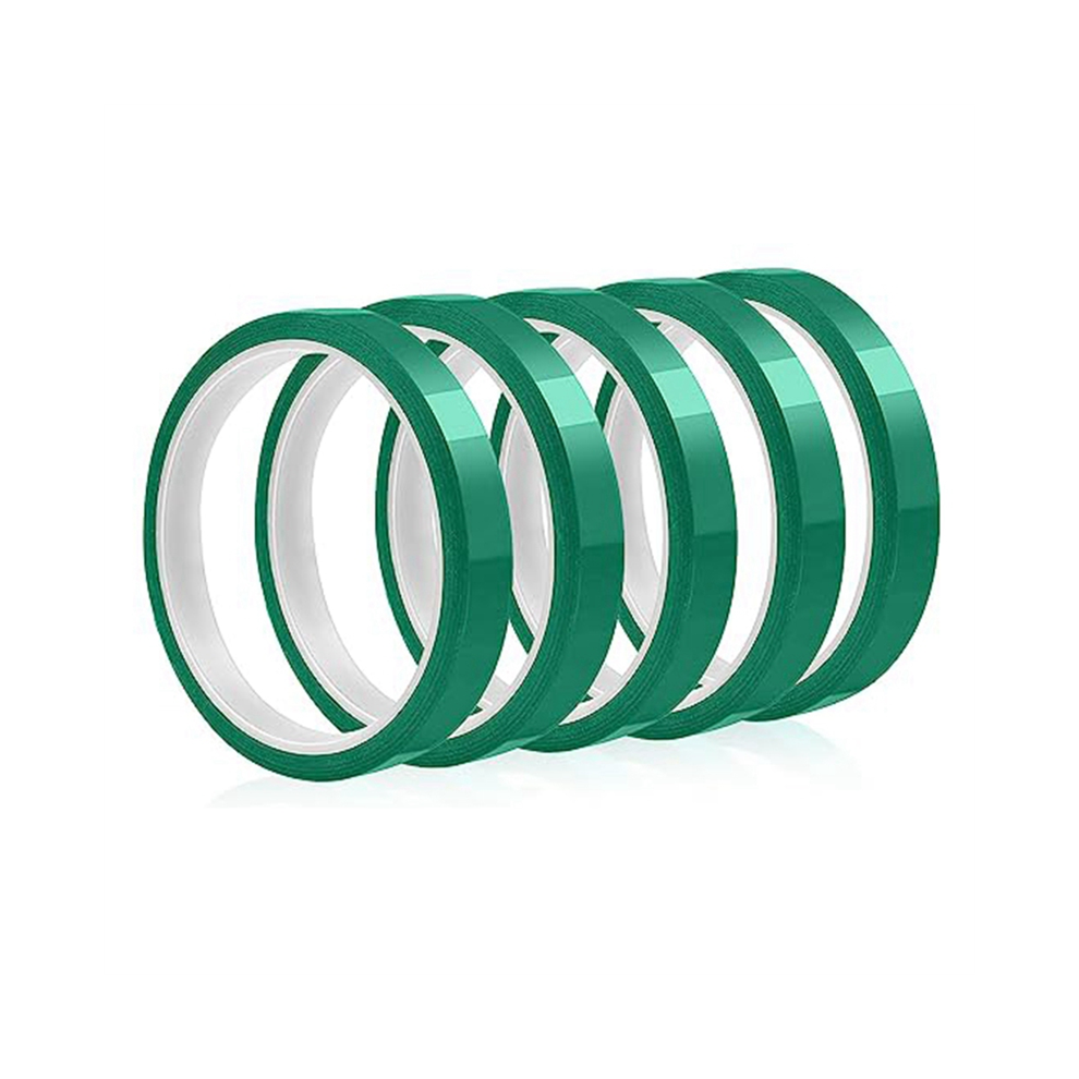 High Temperature Tape Heat Resistant Transfer For Sublimation No Residue 10Mm X 33M 108Ft (Green-5 Roll) 4851426807126