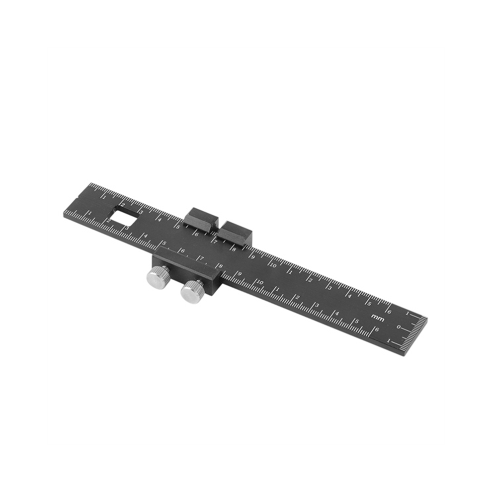 Carpenter's Ruler, Ruler Inch & Metric T-Marked T-Rail Marking Measuring With Slide Stops 4851426806617