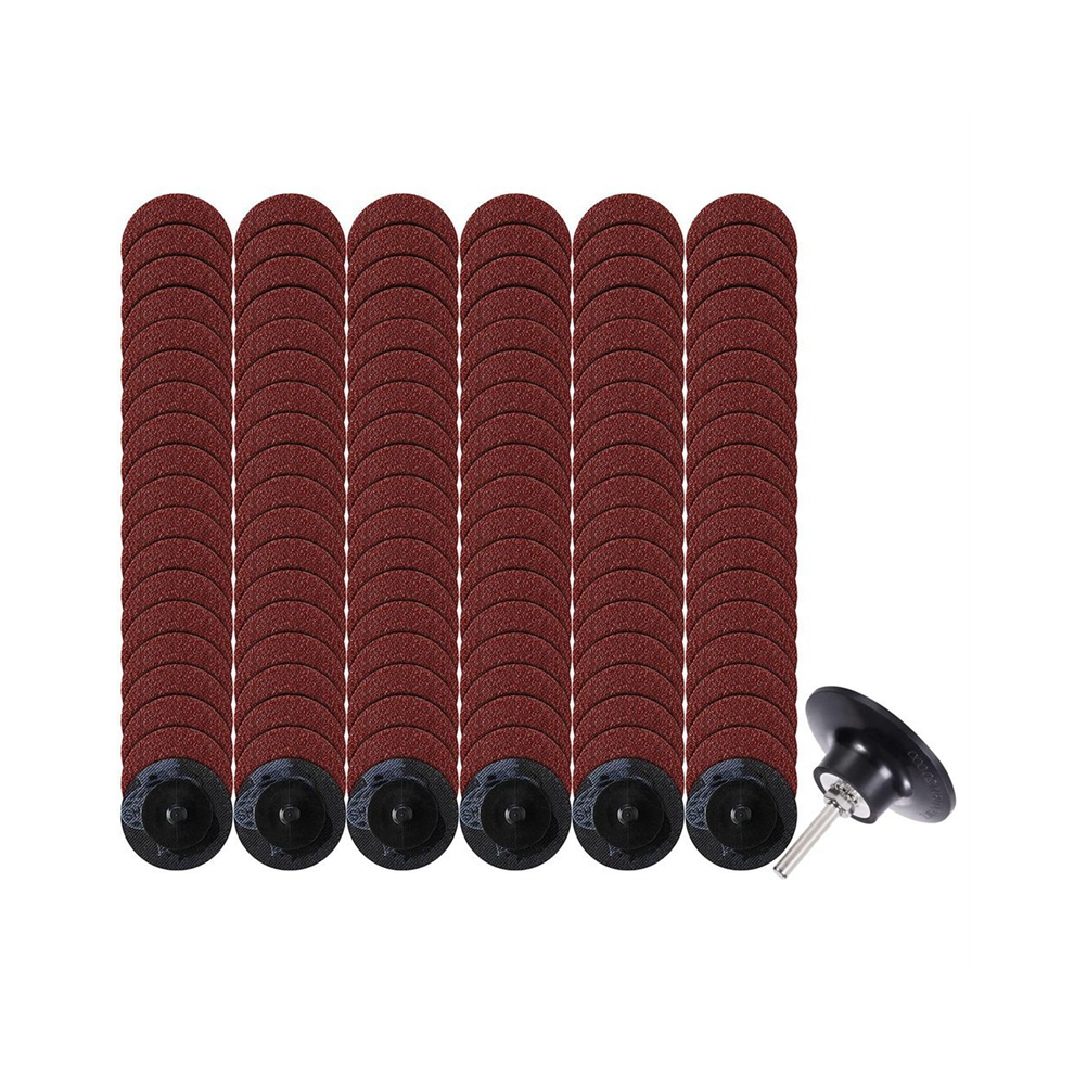150Pieces Roll Lock Disc 2 Inch Sanding Discs Set 36 Grit Round Die Grinder For Prep Strip Grind Polish 4851426805788
