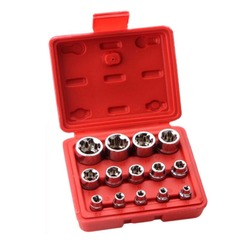 14Piece E-TORX Socket Set Premium Female Torx Set, Star Torque External 1