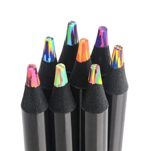 8 Colors Rainbow Pencils, Jumbo Colored Pencils for Adults, Multicolored Art Drawing, Coloring, Sketching