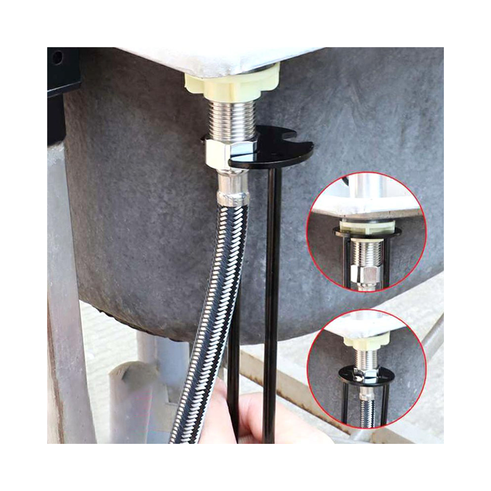 Photos - Other Hand Tools Kitchen Repair Plumbing Tool Sink Faucet Key Pipe Four-Claw Wrench Bathroom Sets 3 Bayonet