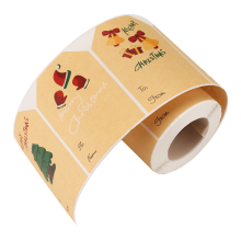 Christmas Tags Stickers, Gift 250Pcs/roll Holiday Present Stickers,6 Style