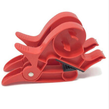 1 Pairs Packaging Dispenser Tabletop Gift Wrapping Tool Tape Paper Roll Holder Clip Red
