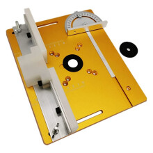 Router Table Insert Plate W/Miter Gauge for Woodworking Saw Multifunctional Trimmer B