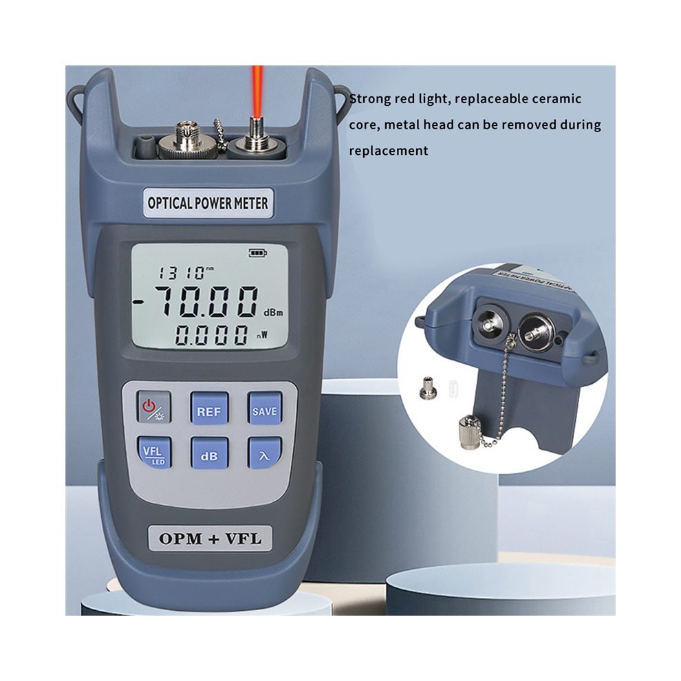 G710b Optical Power Meter(Opm -70 -+10Dbm) With Visual Fault Locator Fiber Tester 10Km Vfl 10Mw 4851426818238
