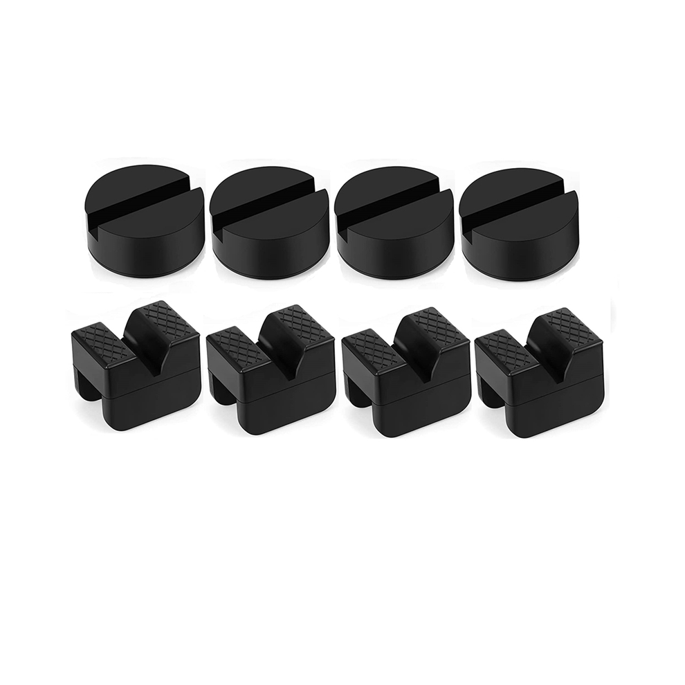 8Pcs Jacks Stand Pads Universal Slotted Frame Rail Pinch Welds Protector Rubber Pad For Accessories 4851426818870