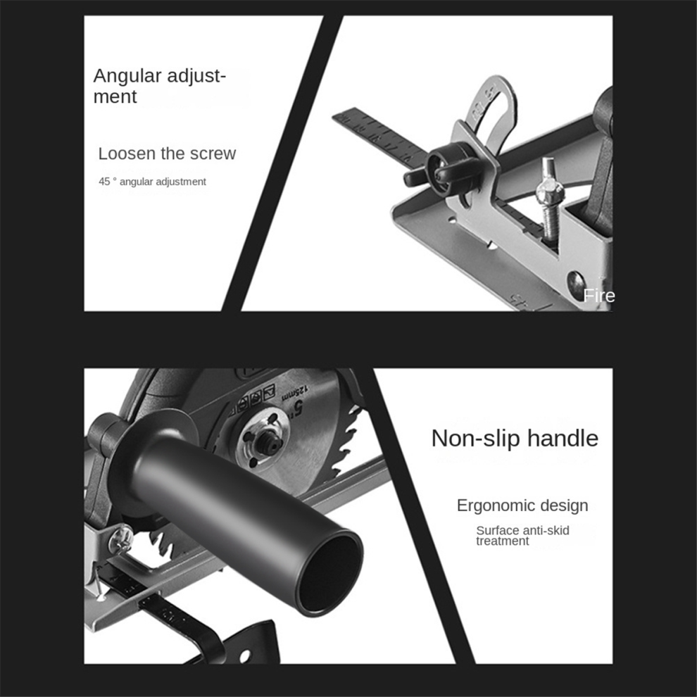 Hand Angle Grinder Converter To Cutter 40Mm Depth Adjustable Bracket Cutting Woodworking Table Tool 4851426818511