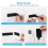 40 PCS Hook and Loop Tape Sticky Back,1.2 In.X 4 In. Double-Sided Strip Heavy Duty 4