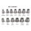14Pcs Impact Bolt & Nut Remover Set, Stripped Lug with Hex Adapter Extraction Socket Set 3