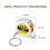 50 Pcs Keychain Tape Measure, Functional Pocket Small Measure Retractable, 3Ft 4