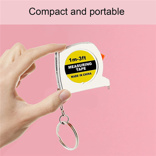 50 Pcs Keychain Tape Measure, Functional Pocket Small Measure Retractable, 3Ft 2