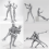 PVC Model with Box Drawing Figure Models for Artists(Female+Male,Grey) 6