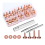 Copper Rivets and Burrs, Solid Brass Rust-Proof Studs Leather Rivet for Pure Setting Tool 1