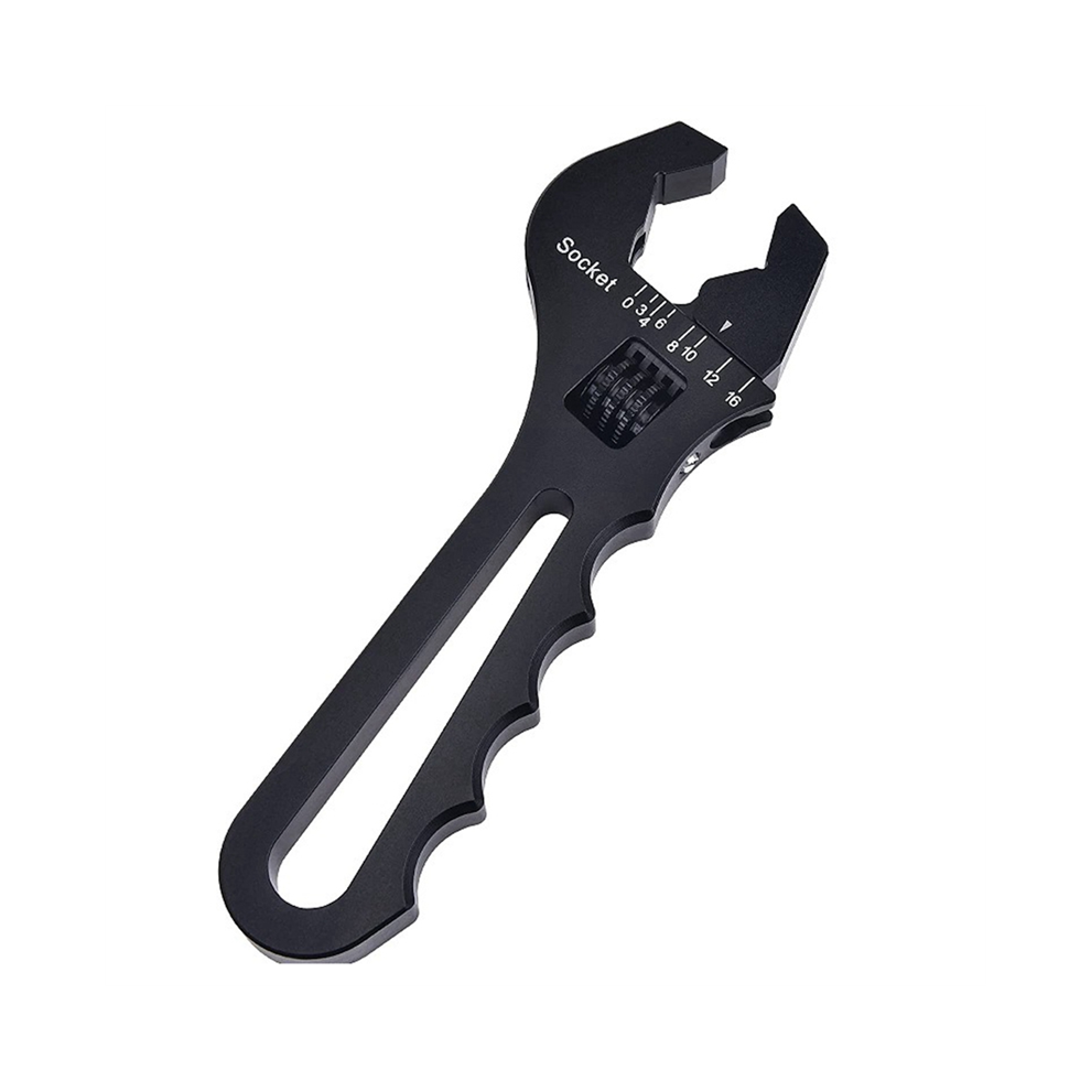An3-An16 Tubing Wrench Hose V-Type Adjustable Fitting Black 4851426821610