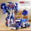 (Red) Transforming Car Robot Toy – One-Step Deformation Anime Action Figure – Puzzle Model 2