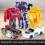 (Red) Transforming Car Robot Toy – One-Step Deformation Anime Action Figure – Puzzle Model 5