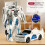 (Red) Transforming Car Robot Toy – One-Step Deformation Anime Action Figure – Puzzle Model 3