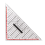 30CM Drawing Triangle Ruler Multi-Function Design with Handle Protractor Measurement 1
