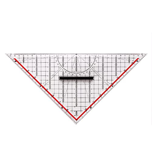30CM Drawing Triangle Ruler Multi-Function Design with Handle Protractor Measurement 2