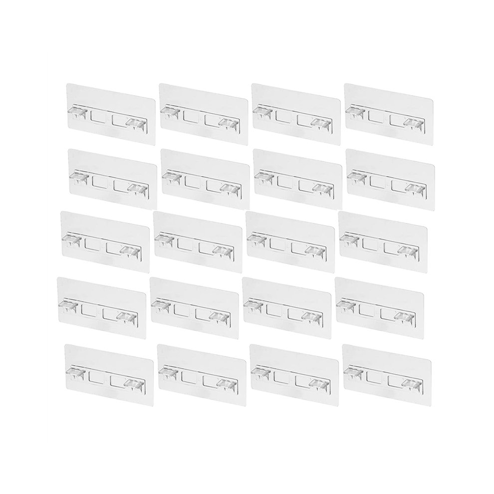 20Pcs Punch Free Shelf Support Pegs No Drill Adhesive Bracket Clear Pins For Cabinet Shelves Clips 4851426829197
