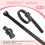 100 Pack Reusable Finger Size Gauge Measure Ring Sizer Plastic US Measurement Tool White and Black 3