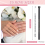 100 Pack Reusable Finger Size Gauge Measure Ring Sizer Plastic US Measurement Tool White and Black 5