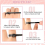 100 Pack Reusable Finger Size Gauge Measure Ring Sizer Plastic US Measurement Tool White and Black 4