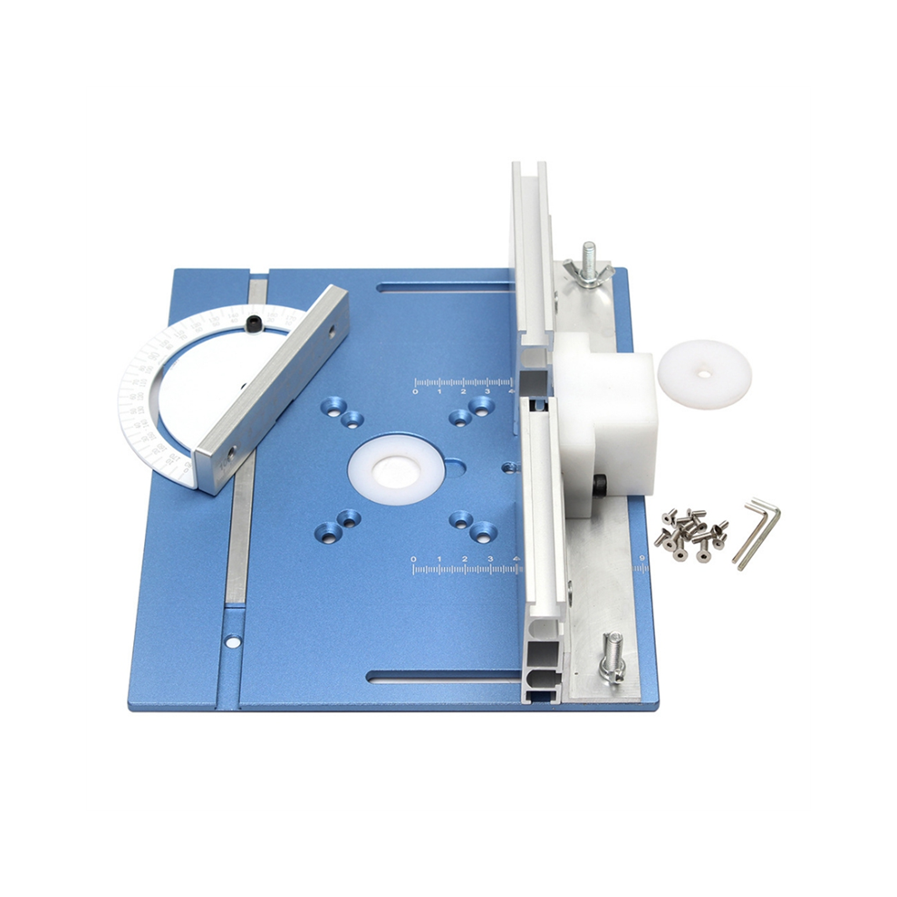 Router Table Insert Plate Woodworking Trimmer Electric Wood Milling Flip With Miter Gauge For Diy Working Bench 4851426828534