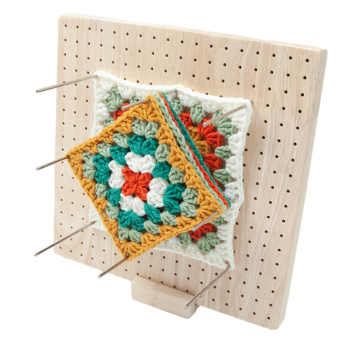 Knitting Blocking Board, Locking Board for Granny Square, Crochet Boards with Rod Pins and Needles