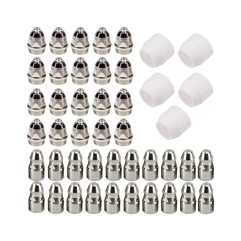 45Pcs P80 Plasma Electrode Tip Nozzle Cutting Consumable Fit P-80 Torch 4851426834337
