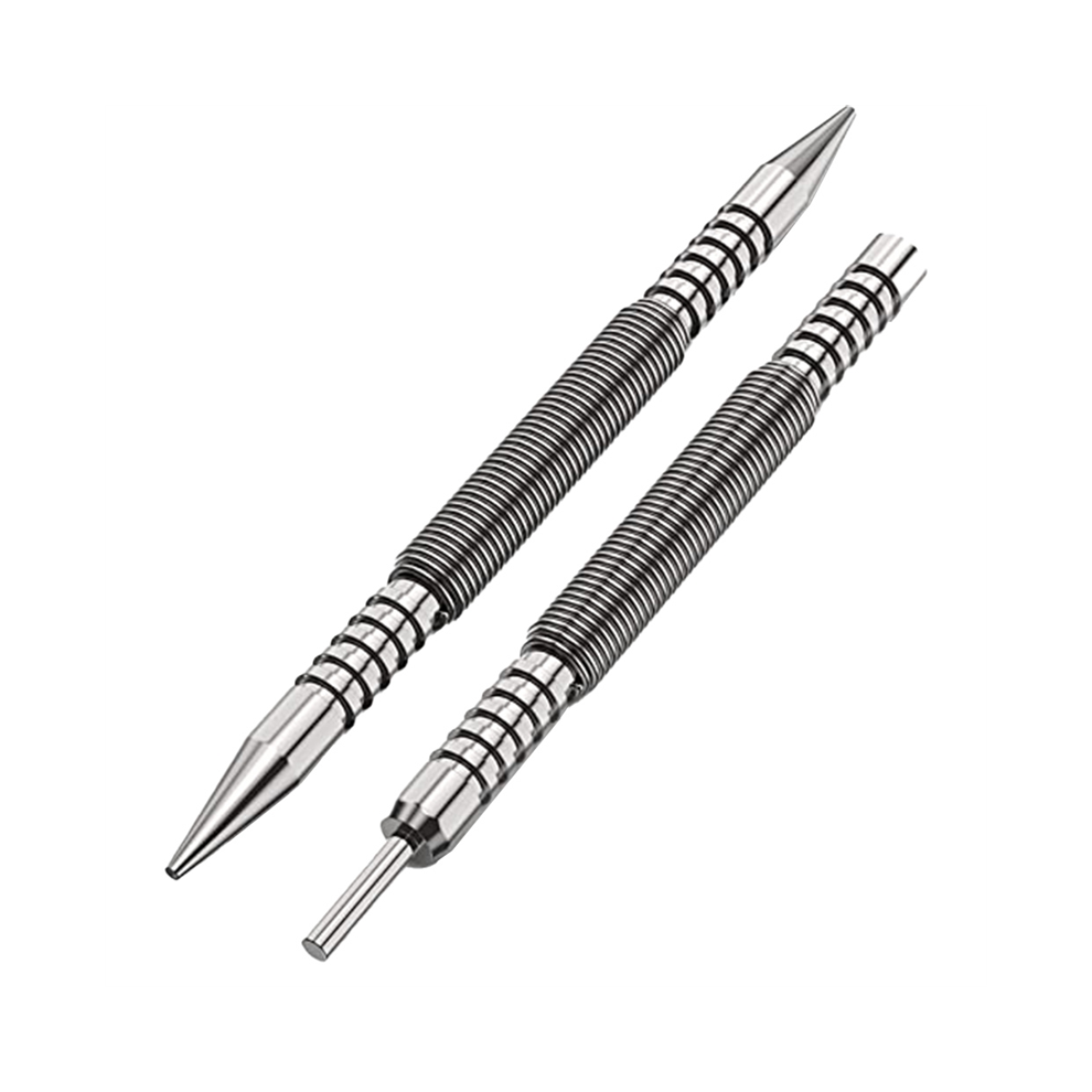 Spring Double End Nail Punch Set Center Hole Loaded Marker Metal Woodworking Drill Bit Door Pin Removal 4851426833996