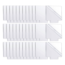 36Pcs Acrylic Sheet Clear Cast for LED Light Base, Thick Blanks, Square