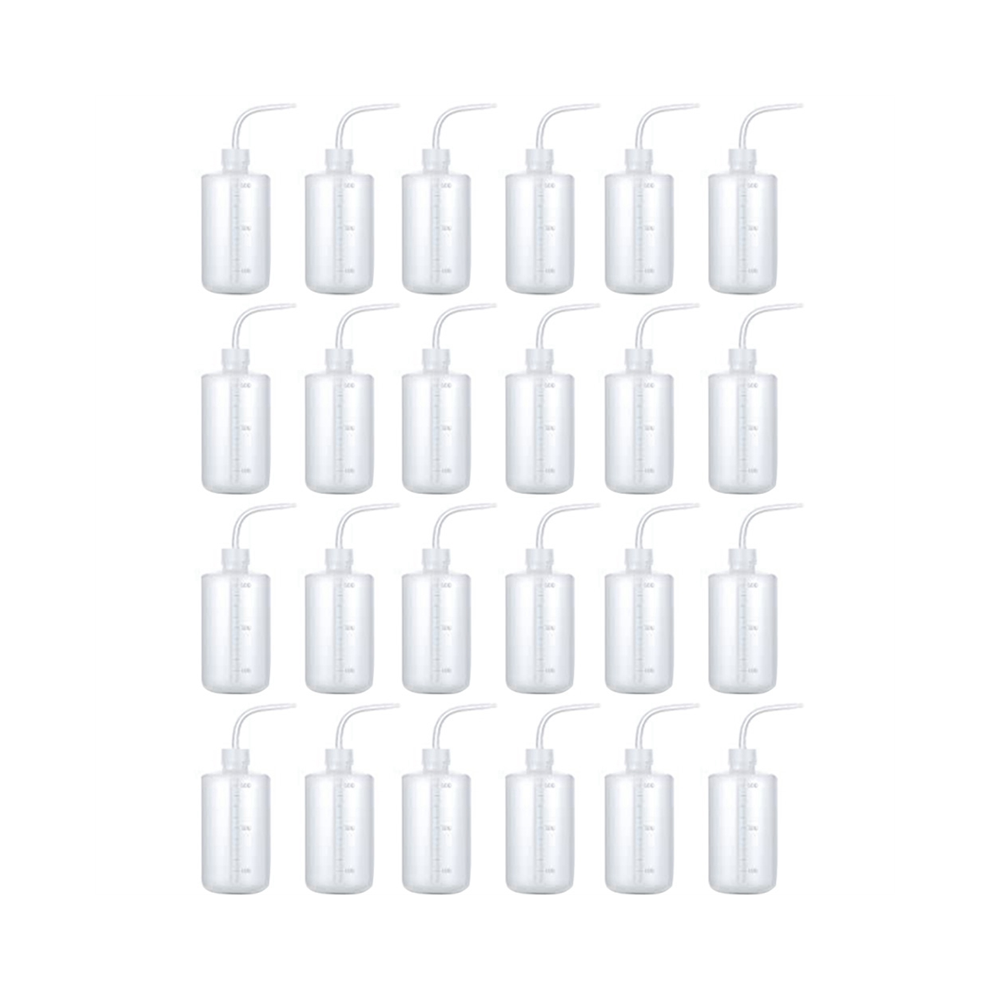 Saudism 24Pcs 500Ml Wash Bottle Plastic Squeeze Bottles For Liquids Lab Economy