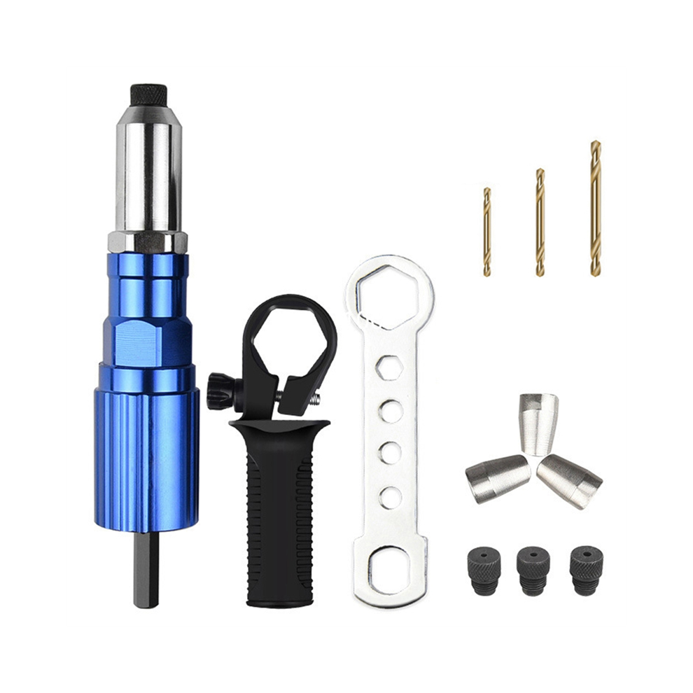 Electric Rivets Tool Nut Drill Adapter Cordless Riveting Conversion Connector Insert Power 4851426834047