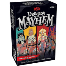 (MAYHENM2) D&D Dungeon Mayhem Card Board Game | 8+ 2-6 players, fun battles, family gatherings, friend interaction