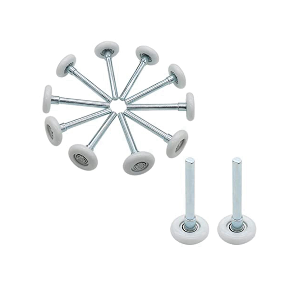 12 Pcs 1.8Inch Nylon Garage Door Roller 4Inch Stem, Quiet Wheels For Track Replacement 4851426832555