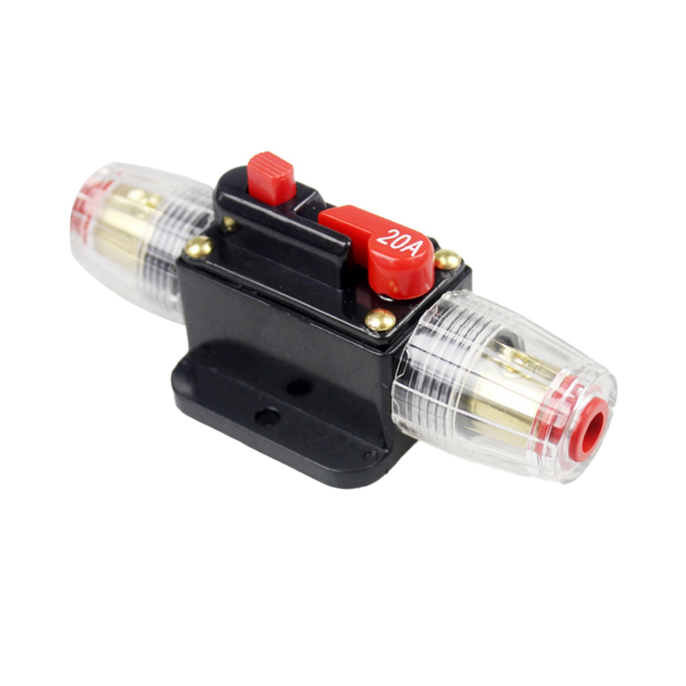 Photovoltaic Audio Resettable Fuse Circuit Breaker Reversible Switch Holder 20A 4851426831824
